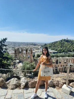 Felipe e Isabelle em Atenas