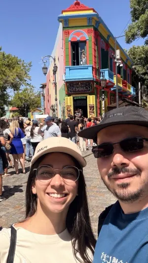 Felipe e Isabelle em Buenos Aires