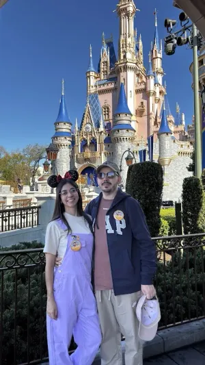 Felipe e Isabelle em Orlando