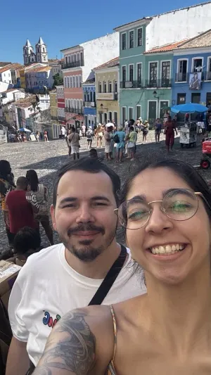Felipe e Isabelle em Salvador